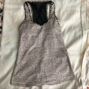 LULULEMON CHEETAH PRINT TANK WITH BUILT IN BRA 🐆